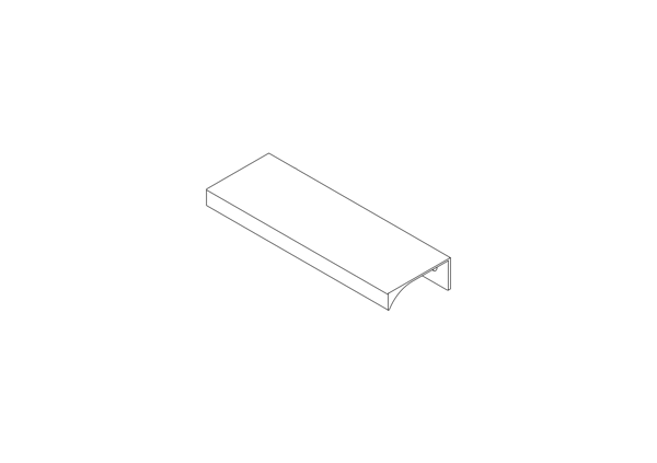 UA06 forkromet greb Møbelgreb kant forkromet loft lys holdbar UA06 5,2 cm 32/52