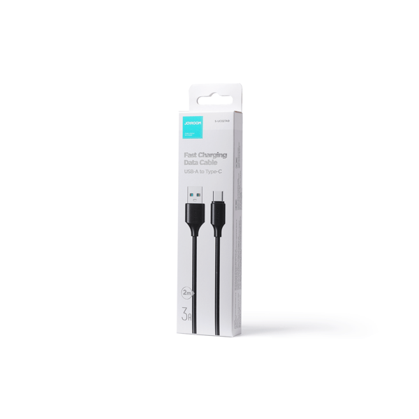 USB-laddnings- och datakabel - USB Typ C 3A 2m Svart