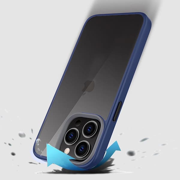 Fodral för iPhone 13 Pro, ERBORD Hybridskal, blå