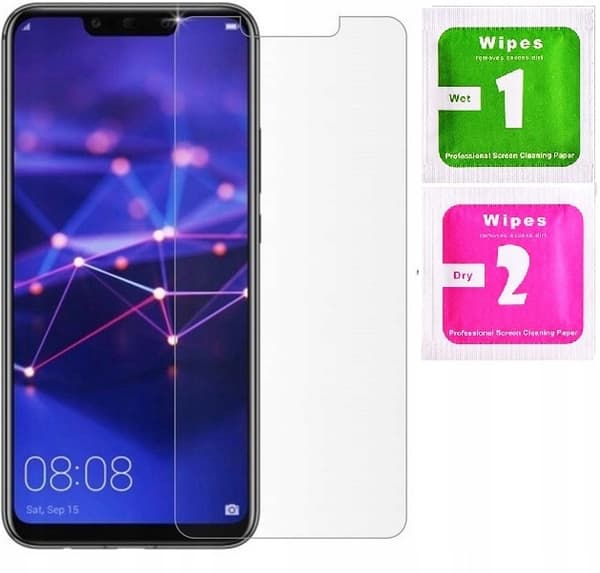 ETUI til HUAWEI MATE 20 LITE MAT MAT BAGCOVER + 9H GLAS
