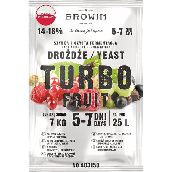 Turbodestillerjäst 5–7 dagar, 120 g