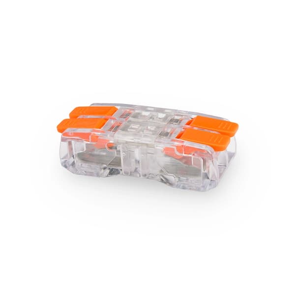 Pikaliitin 24A 2x 0.2-2.5 mm läpinäkyvä