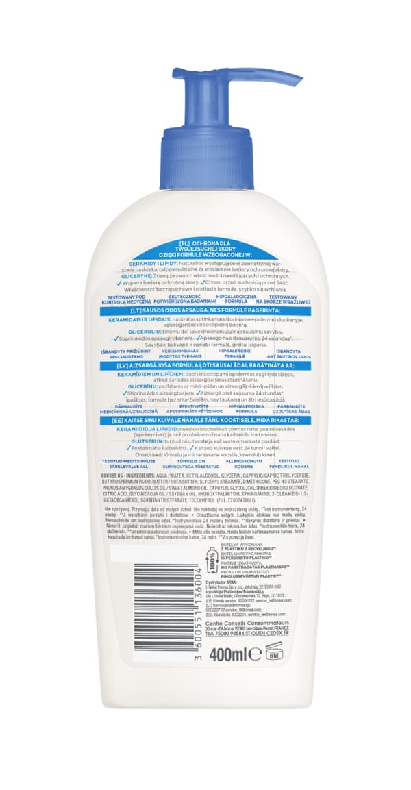 Mixa Ceramide Protect Skyddande Kroppsbalsam 400ml