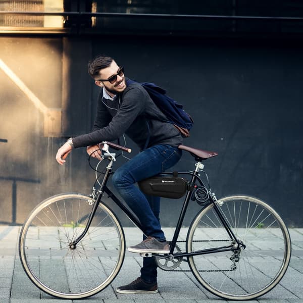 Cykelramväska 1,5 l svart