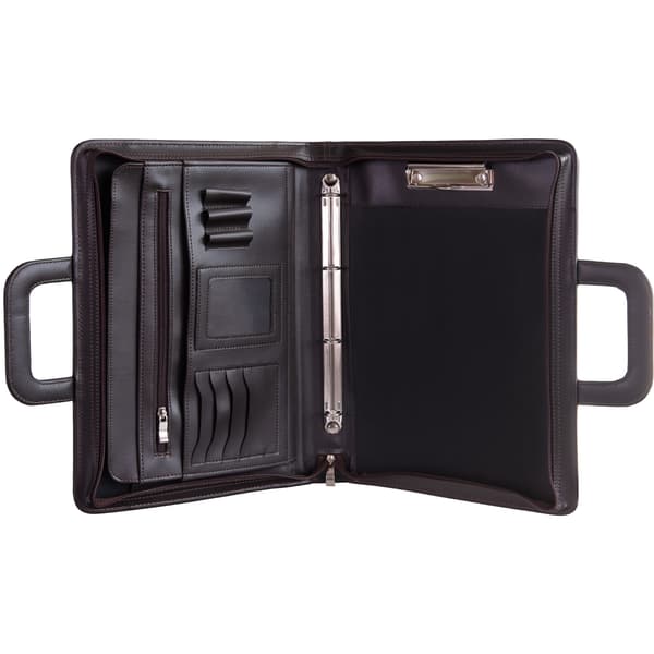 Elegant A4 herremappe - Stilfuld konferencemappe med ring og klips