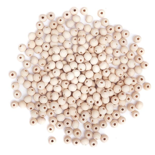 Træperlekugler 8 mm