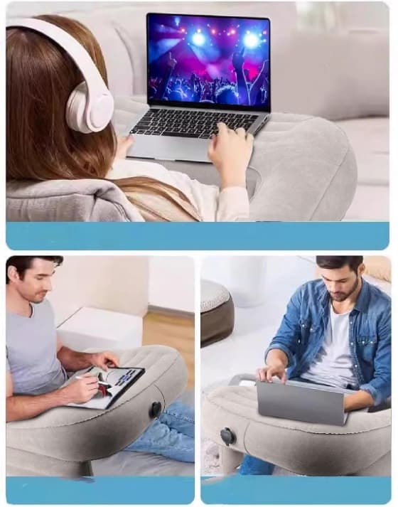 Oppusteligt Laptopbord Multifunktionelt Ergonomisk Pude