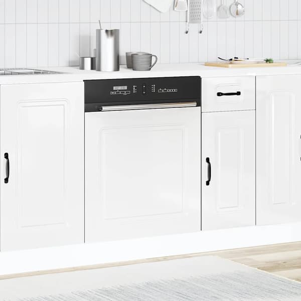 vidaXL Diskmaskinspanel Kalmar vit 60x1,5x67 cm