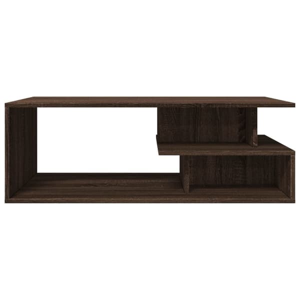 vidaXL Soffbord brun ek 102x55x35 cm