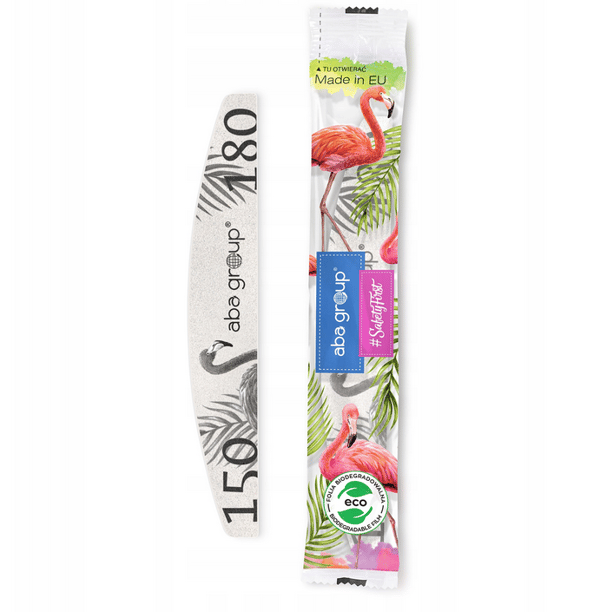 Aba Group SÄKER FÖRPACKNING Halvmånefil 150/180 STANDARD - FLAMINGO, 100 stycken