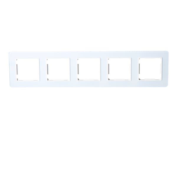 Femdelad ram, glas, vit, online-sortiment