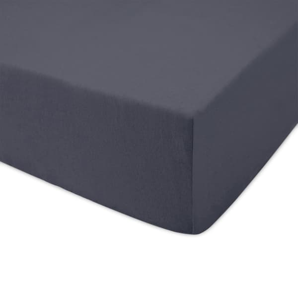 Dra-på-lakan 200x220 elastisk JERSEY 100% BOMULL mörkgrå