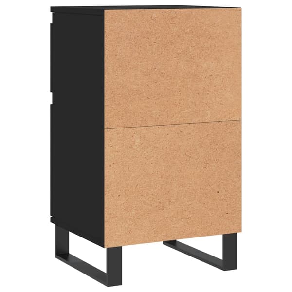 vidaXL skabe, 2 stk., sorte, 40x35x70 cm, træbaseret materiale