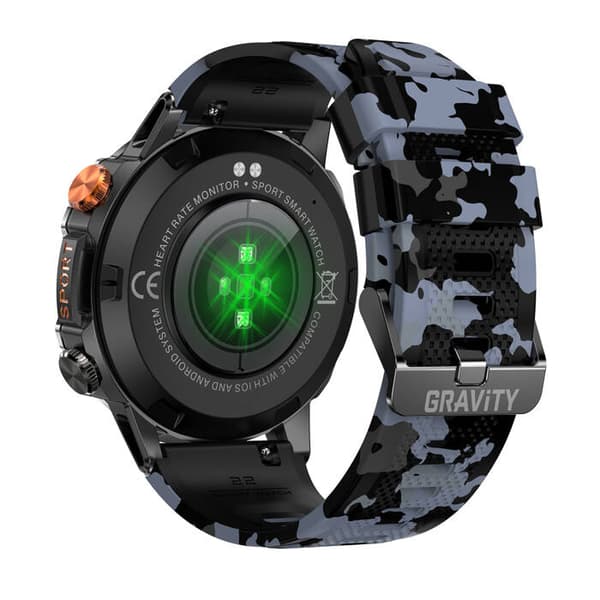 Älykello miesten GRAVITY GT20-5 - AMOLED, lisäremmi (sg024e)
