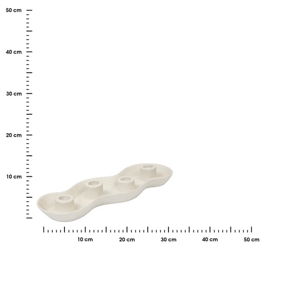 Ljusstake för 4 ljus, vit Cheri