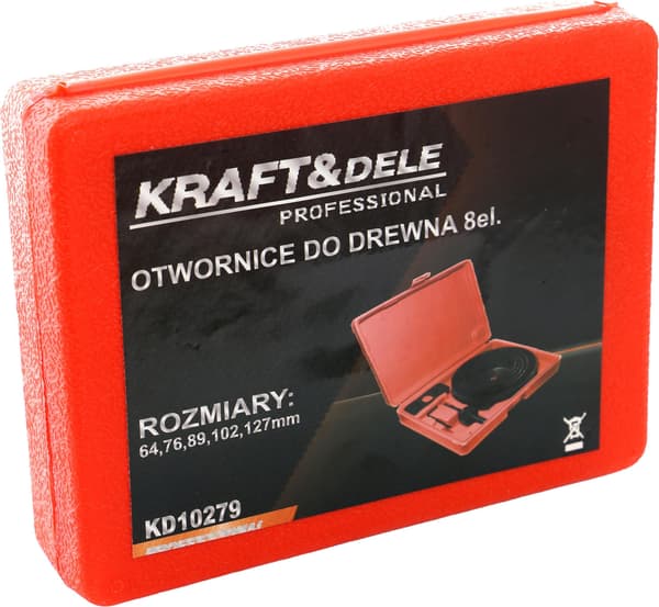 Hulsave til træ 64-127 mm 8 stk. KD10279