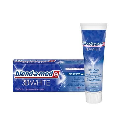 BLEND-A-MED 3D White Delicate White tandkräm, 75 ml