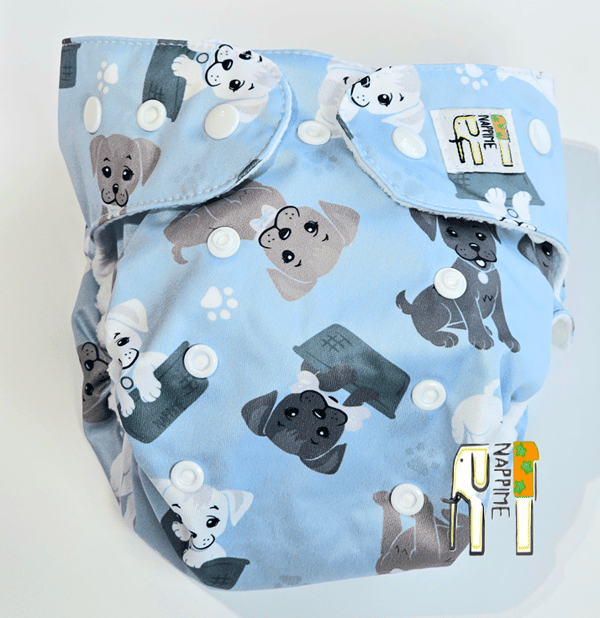 NappiMe MINI POCKET MICROFLEECE Vaskbare hundebleer, blå.