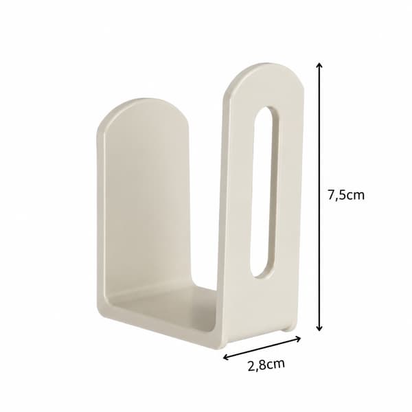 2x Väggfäste för router, dekoder, wifi-modem + monteringslim (kräm)
