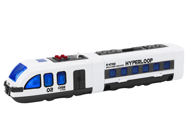 Passagertogskinner til gør-det-selv snoede lyde og lys