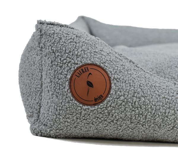CEZAR sofa, grå bouclé M - 80 cm x 70 cm