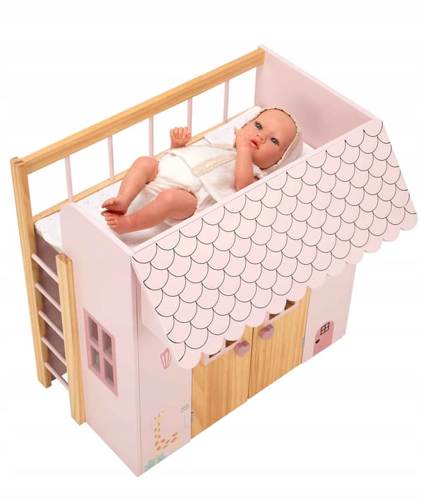 Trædukkehus - Arias Bed 21589