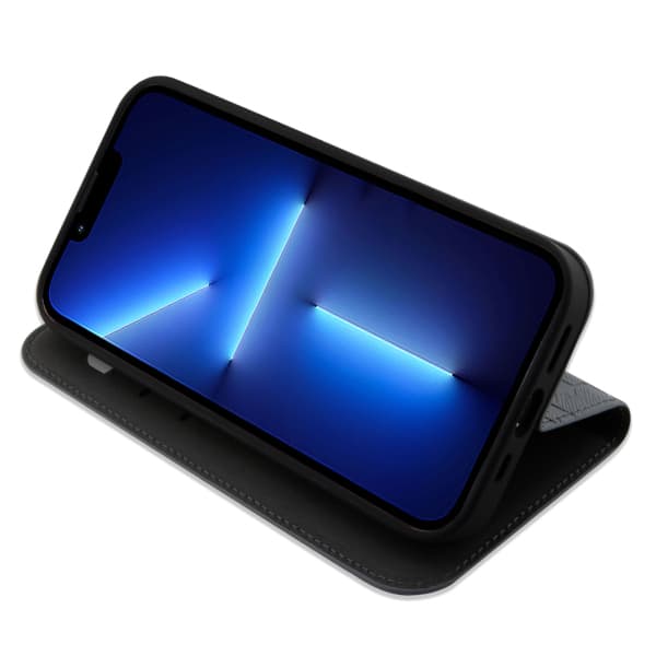 Karl Lagerfeld Saffiano Monogram Flip-etui til iPhone 14, Sølv