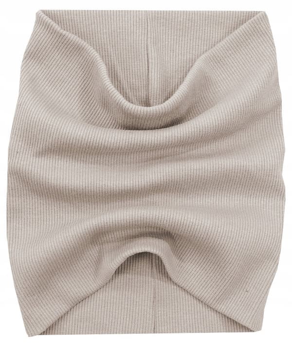 Scarfel halsdukar 2 lager randig bomull barn 6m+ beige S