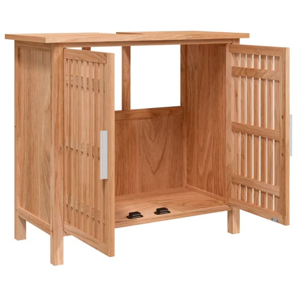 vidaXL håndvaskskab 66x29x61,5 cm valnøddetræ