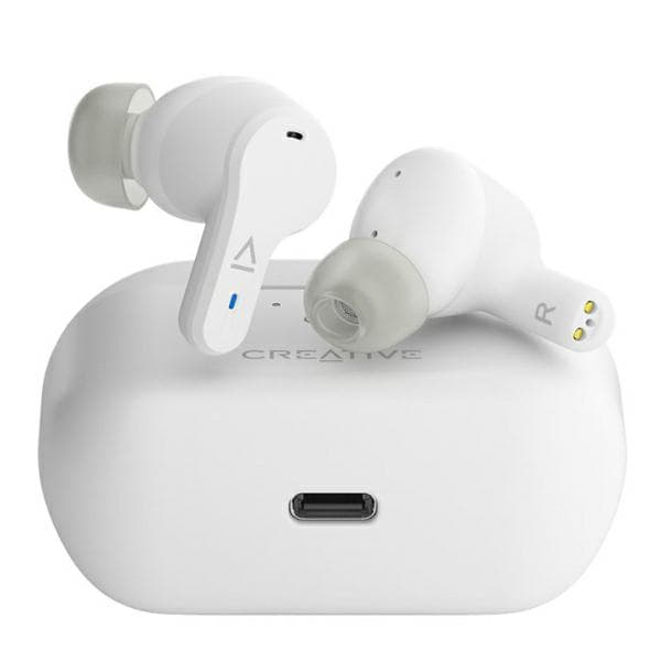 Creative Zen Air Pro trådløse hovedtelefoner hvide Bluetooth 5.3 ANC