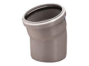 PVC-HT 50/22 sanitetsböj, för internt avlopp, askfärgad