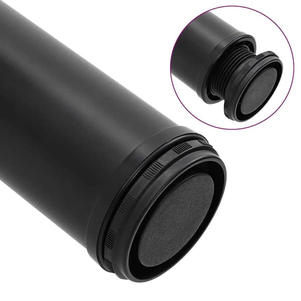 4 höjdjusterbara bordsben svarta 710 mm
