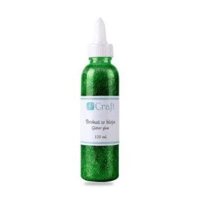 Grøn glitterlim 120 ml