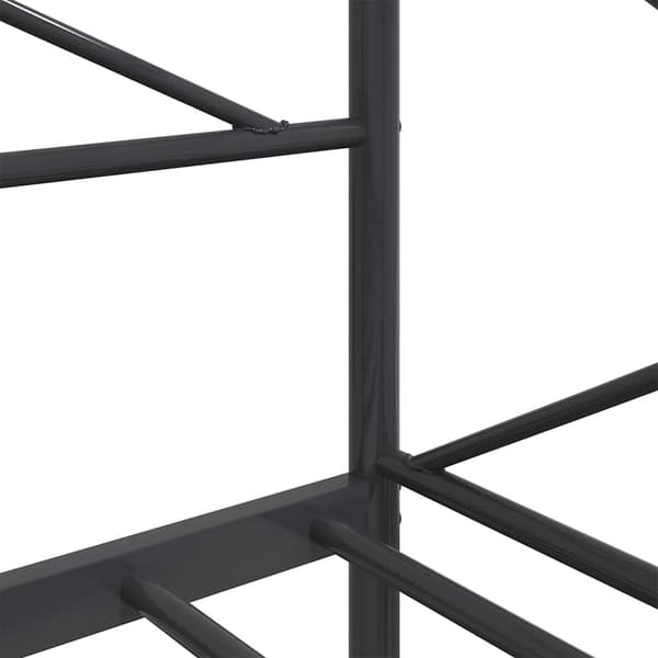 vidaXL dagseng uden madras sort 90x200 cm stål