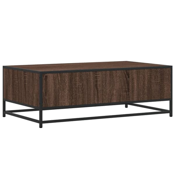 vidaXL sofabord brunt egetræ 100x57x35 cm