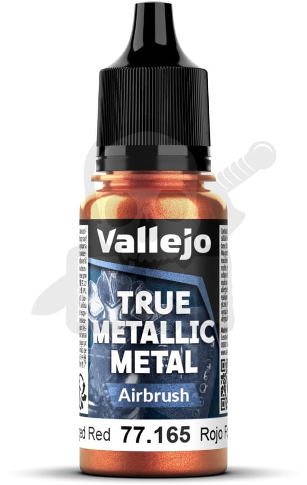 VALL-77165 Äkta metallisk smidd röd 18ml