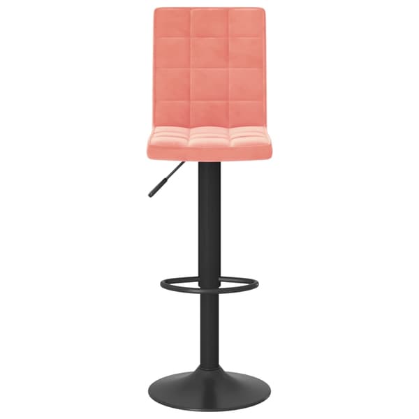 vidaXL Barstolar, set om 2, rosa, klädda i sammet