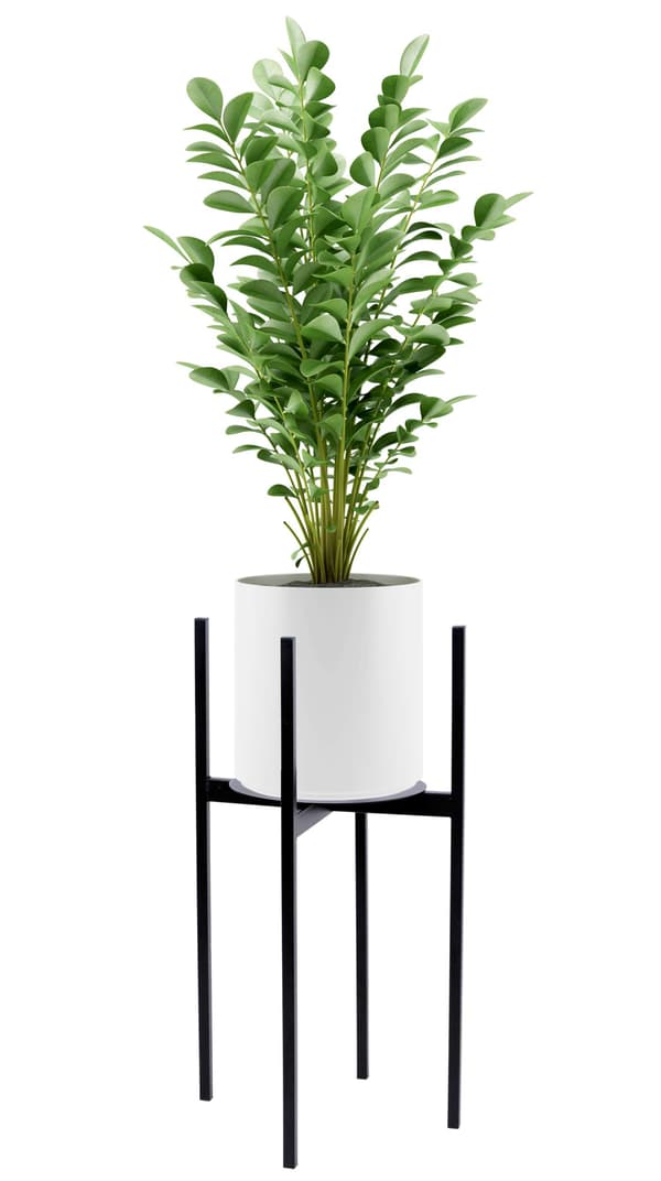 Loft-inspirerat växtställ Torre 70 cm svart