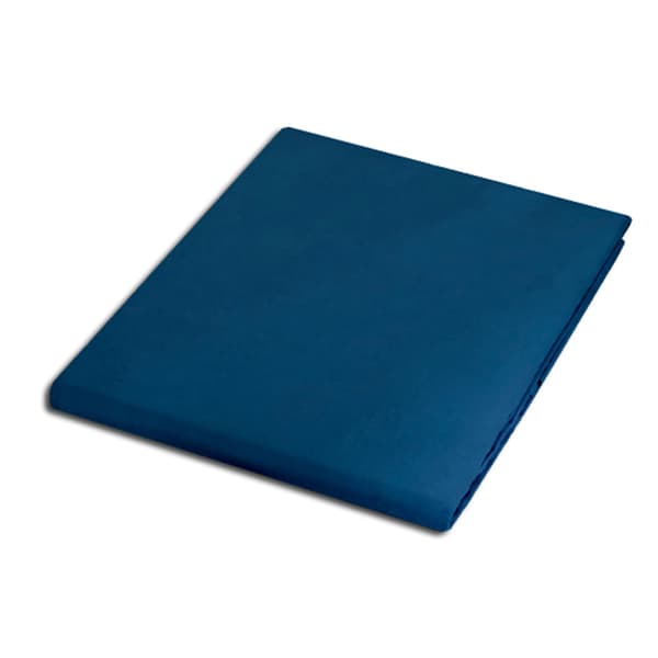 Bomullslakan 200x220, satin, 100% BOMULL, blågul