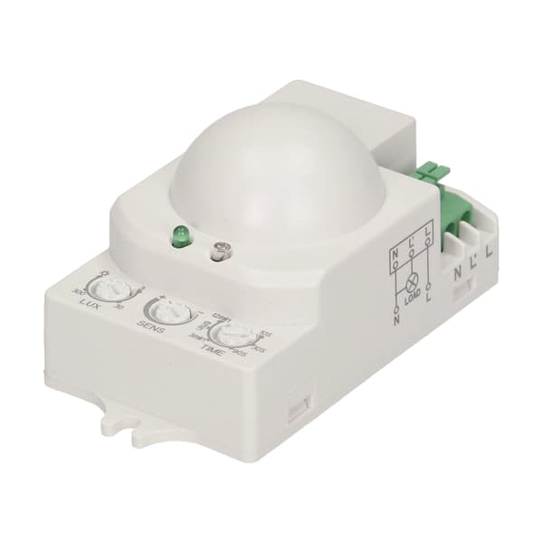 Mikrovågsrörelsesensor Radarsensor 360° IP20 LED 1200W Ytmonterad