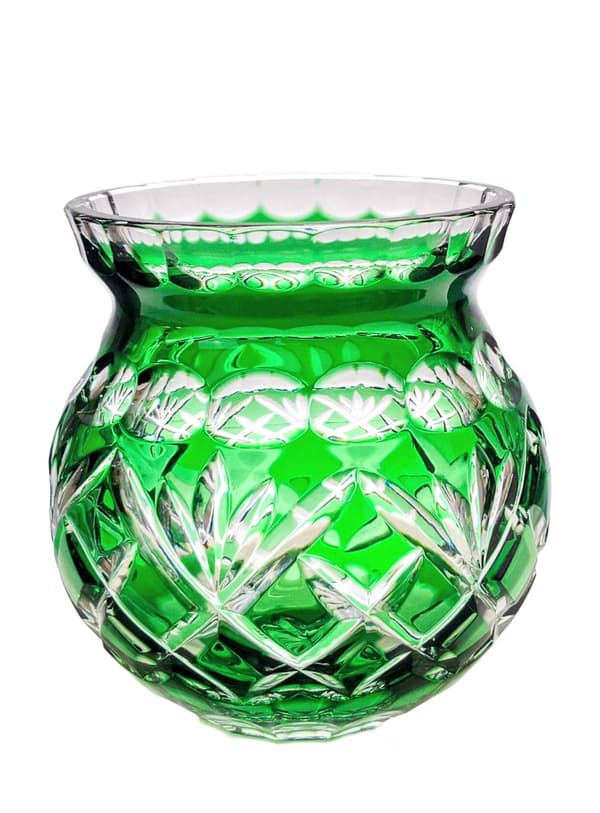 Smaragdkristall Ananasvas 16 cm