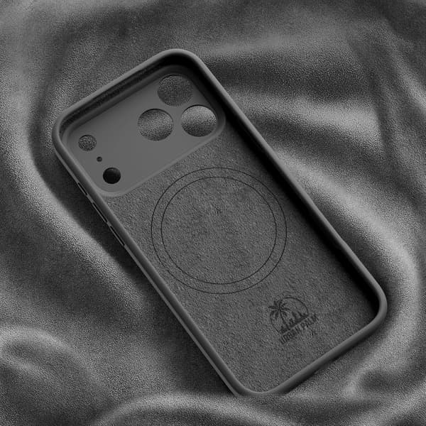 UrbanPalm iPhone 17 Pro Max Silikone-etui til MagSafe, Grafitgrå