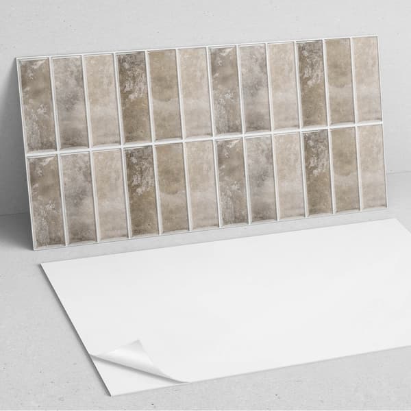 Självhäftande panel med tryck - Perfekt för kök 100x50 cm rektangulära plattor