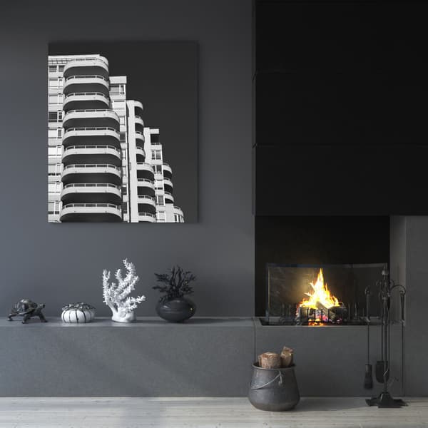 Lærredstryk Arkitektur Balkon 60x120 cm