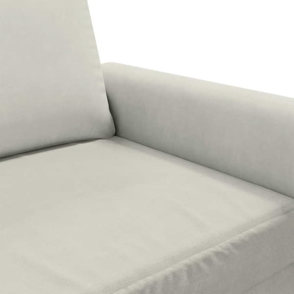 vidaXL 2-sitssoffa krämfärgad 120 cm klädd i sammet
