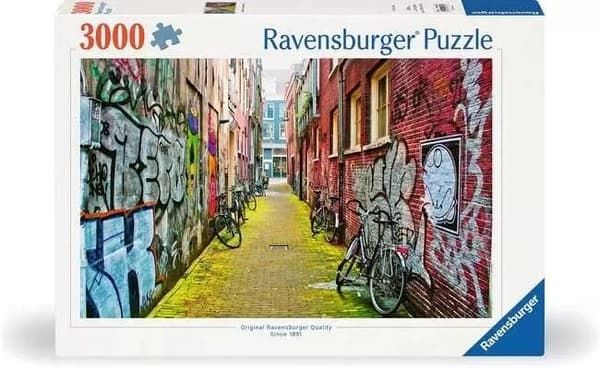 Pussel 3000 gator i Amsterdam