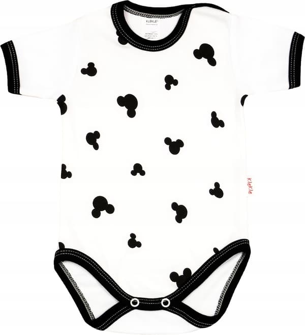 Kortärmad bodysuit 100% bomull vit storlek 56 klekle