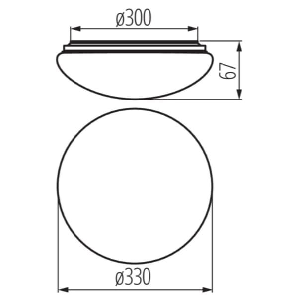 Miledo LED-taklampa 18W rörelsesensor vit