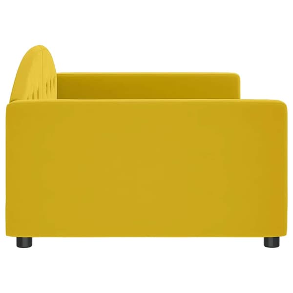 vidaXL Bäddsoffa gul 100x200 cm klädd i sammet