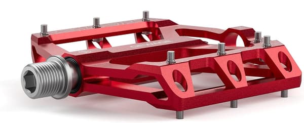 Gewage Röda Aluminiumplattformscykelpedaler 3 Tätade Lager
